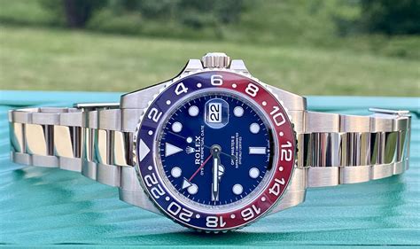 new rolex gmt white gold|rolex pepsi white gold price.